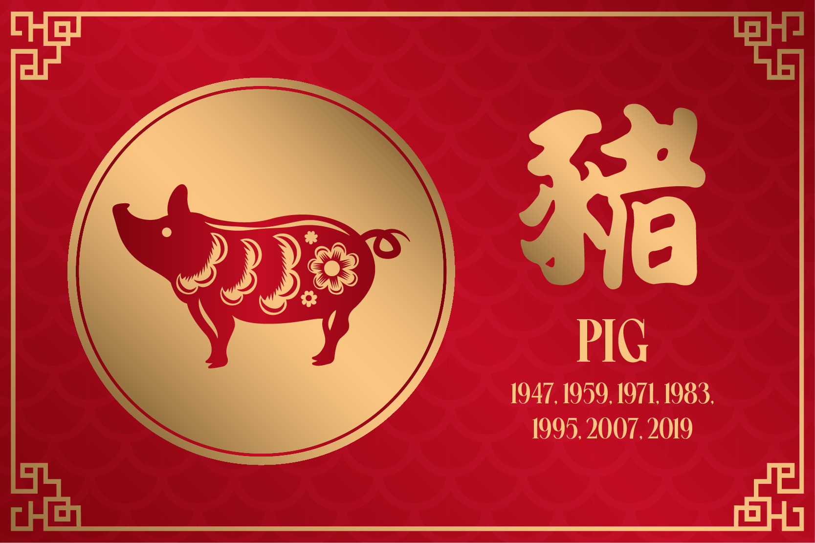Chinese Zodiac Predictions for Wooden Dragon Year: Pig