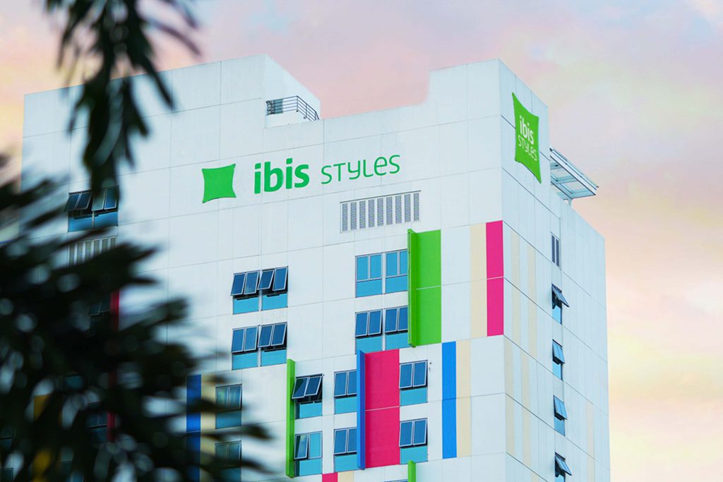 Facade of ibis Styles Manila Araneta City