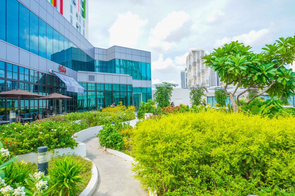 Sensory Garden is a lush garden on top of Gateway Mall 2 in Araneta City.