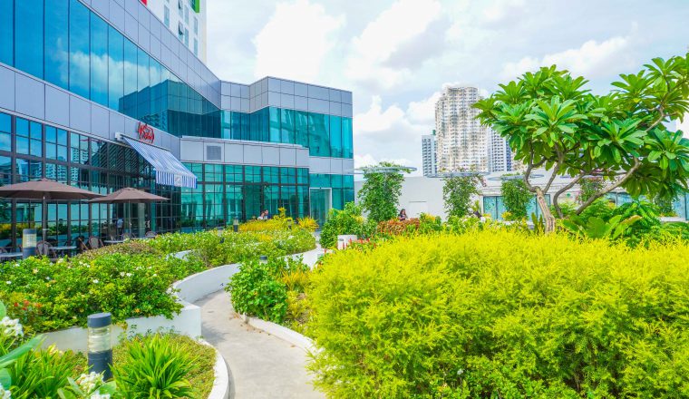 Sensory Garden is a lush garden on top of Gateway Mall 2 in Araneta City.