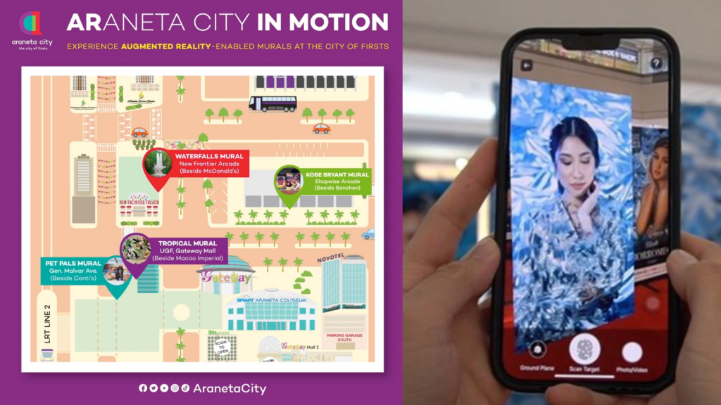 Araneta City in Motion through Augmented Reality