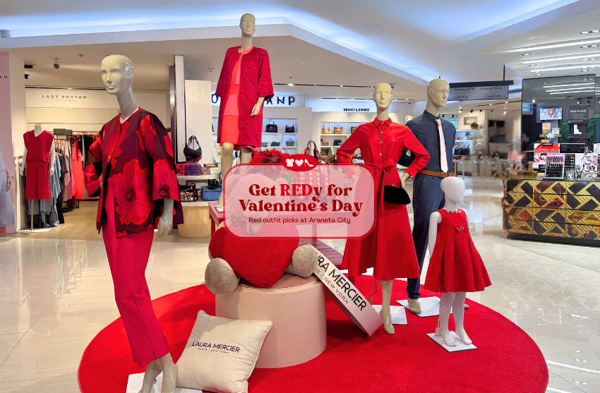 Get REDy for Valentine’s Day: Red outfit picks at Araneta City